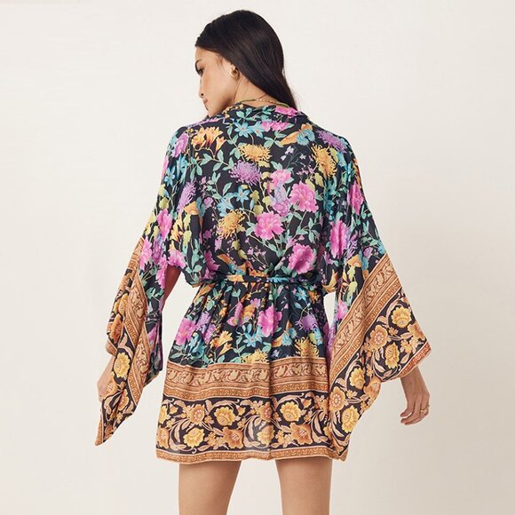 Spell & the Gypsy Collective Butterfly Firefly Short Robe SM b62E - Picture 8 of 12
